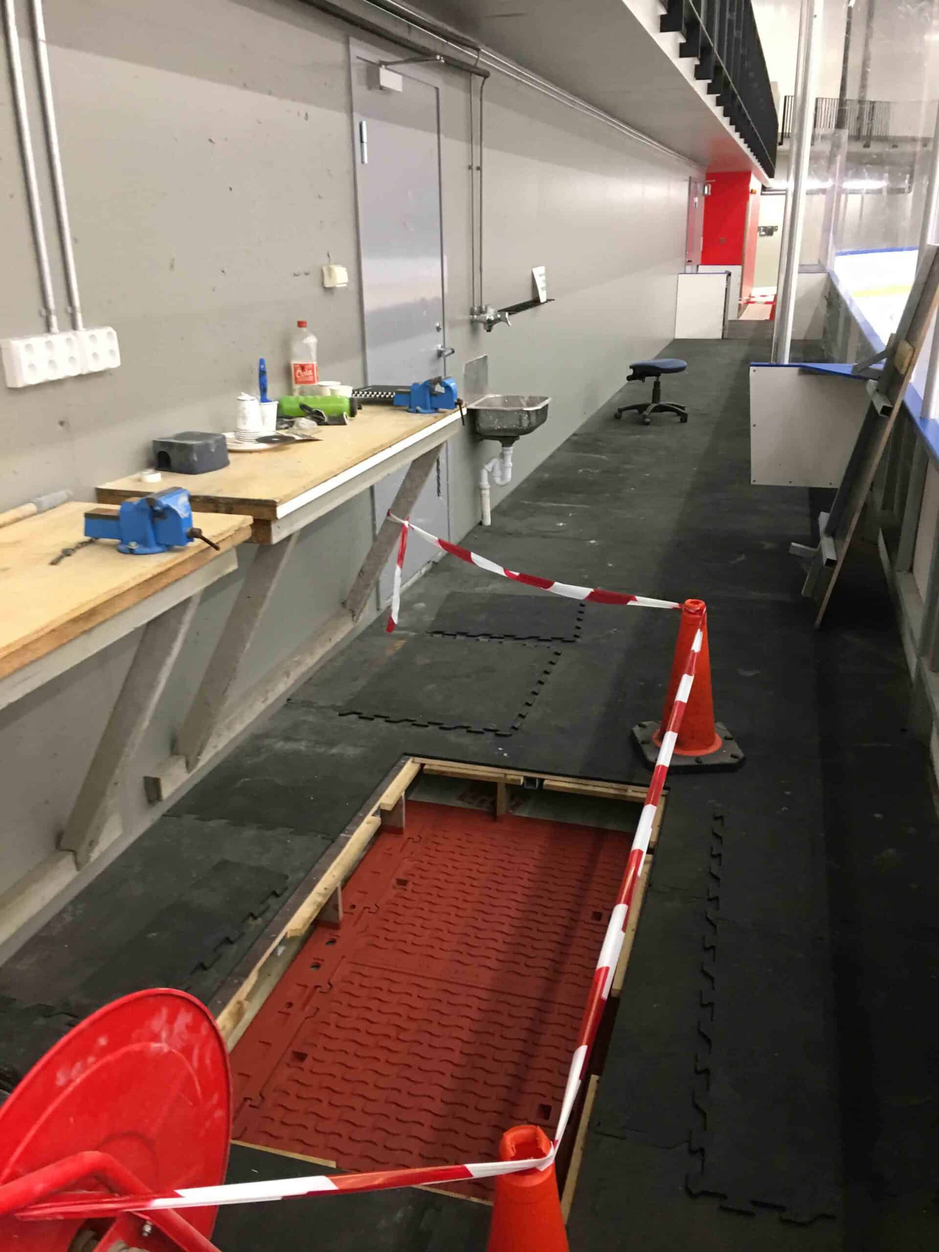 Grünerhallen — teknisk detalj