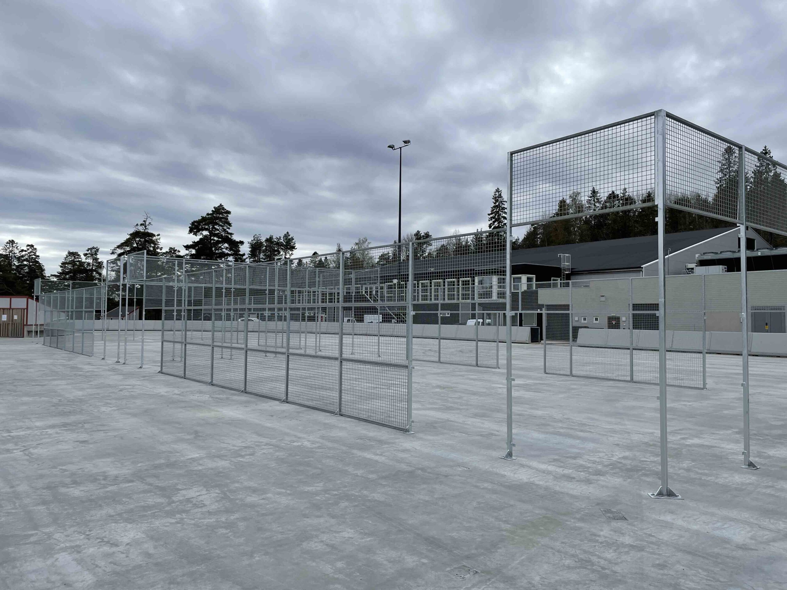 Paddeltennis Tønsberg — sikring — detalj