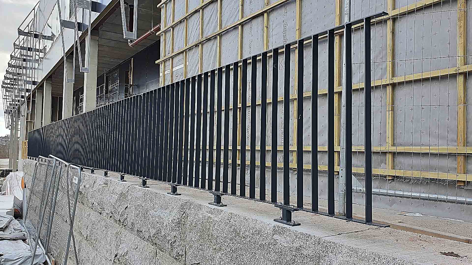 Risenga Ishall — sikring — detalj