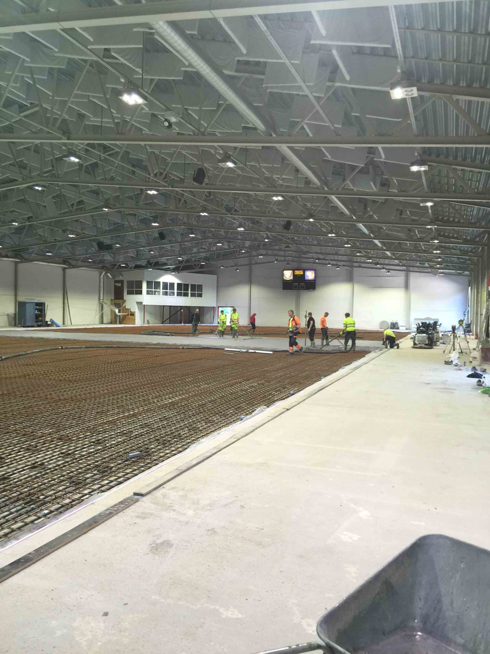 Schjongshallen — tribune og isflate