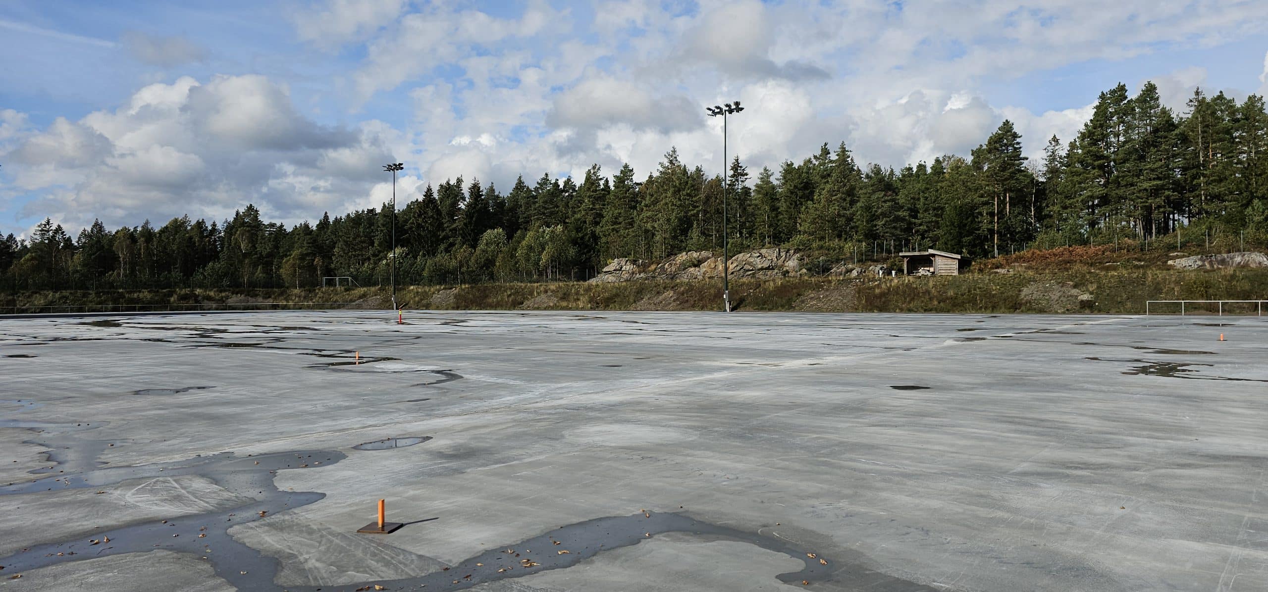 Myra Kunstisbane — sikring — detalj