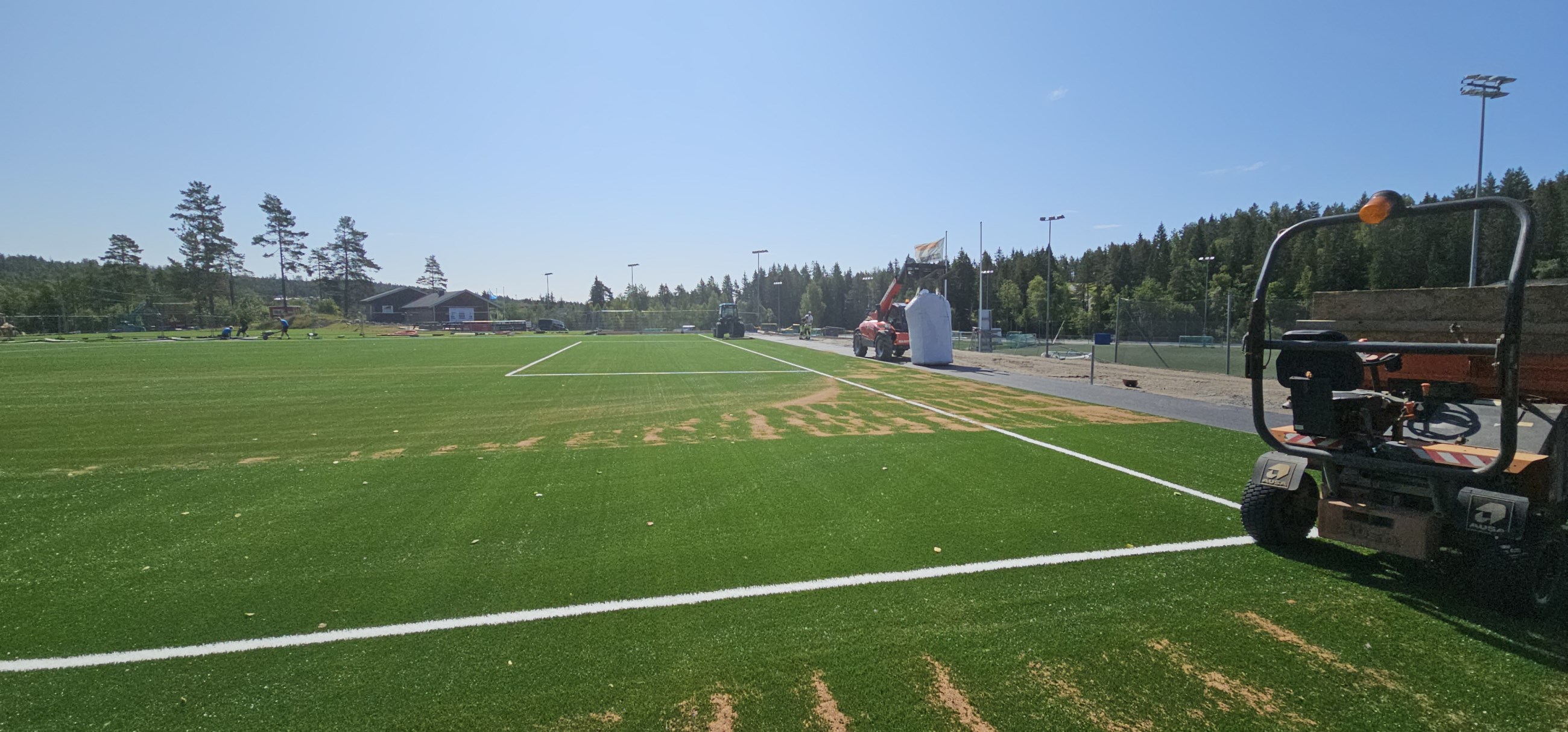 PE100-rør lagt for undervarme, Konnerud 2025