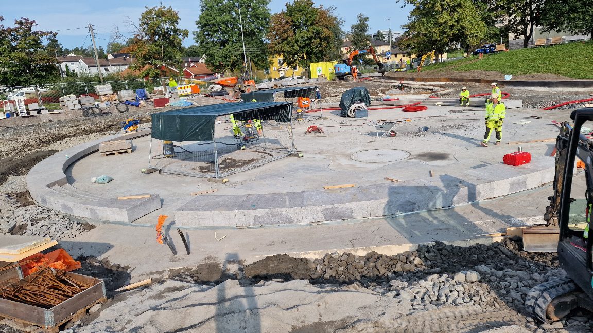 Skårerparken — konstruksjon