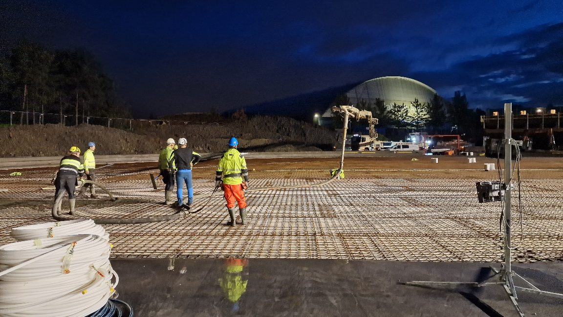 Valle Hovin Stadion — konstruksjonsdetalj