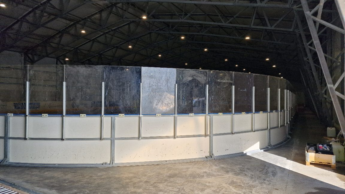 Moss Telthallen — ferdig isflate