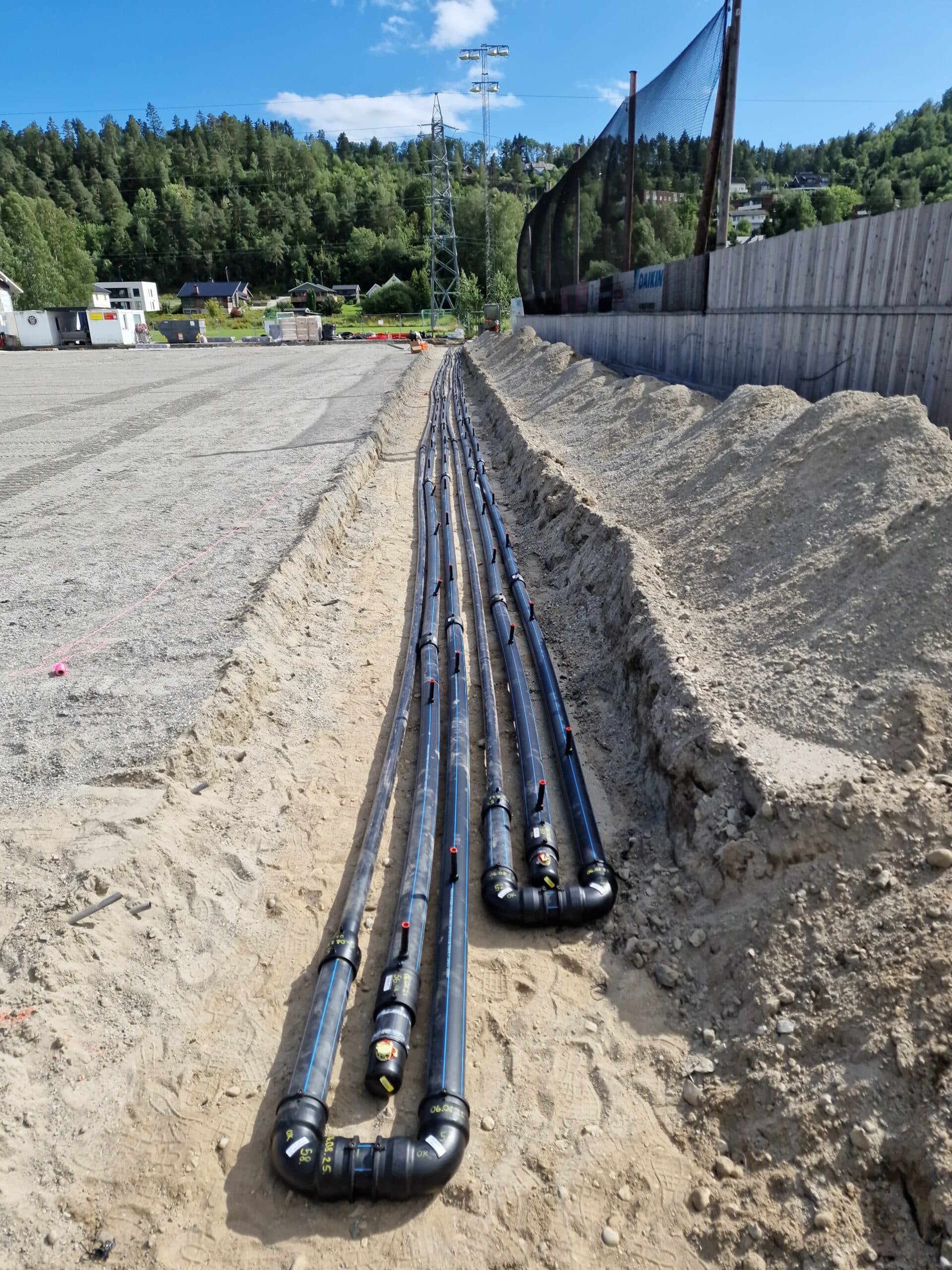 Vassenga Kunstisbane — montasjeprosess