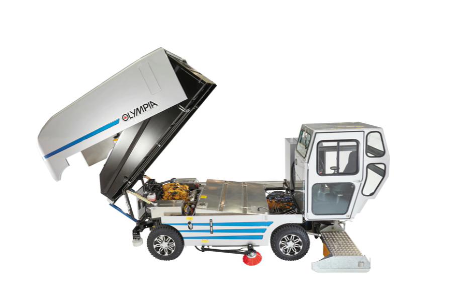 Olympia Millennium H+ — dieseldrevet ismaskin for bandybaner og store utendørsflater