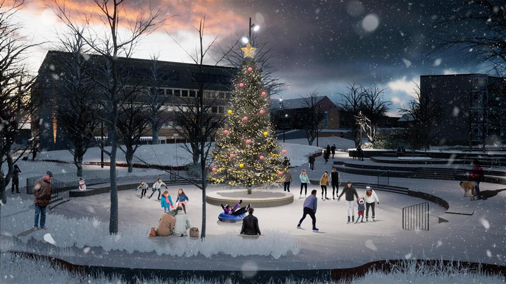 Skårerparken kunstisbane er ferdig
