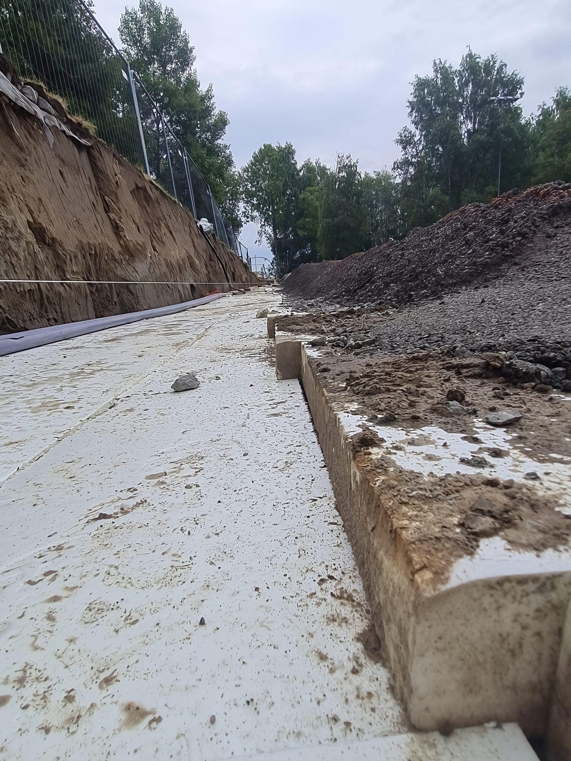 Betongmur Lillestrøm — detalj