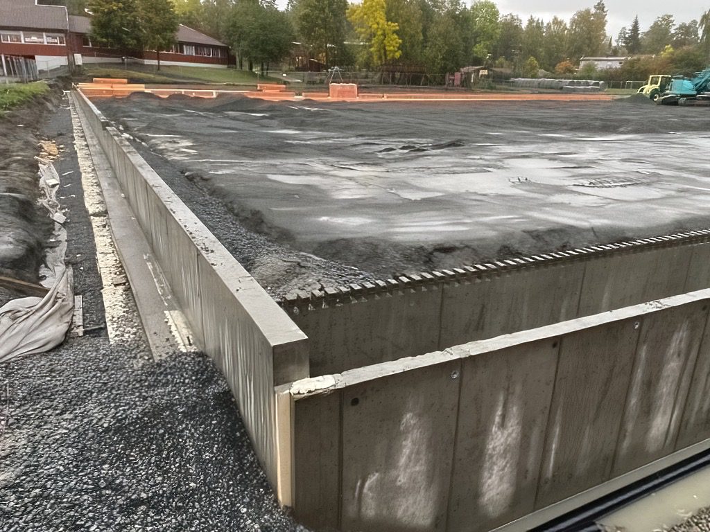 Øvrevoll Hosle — overflate