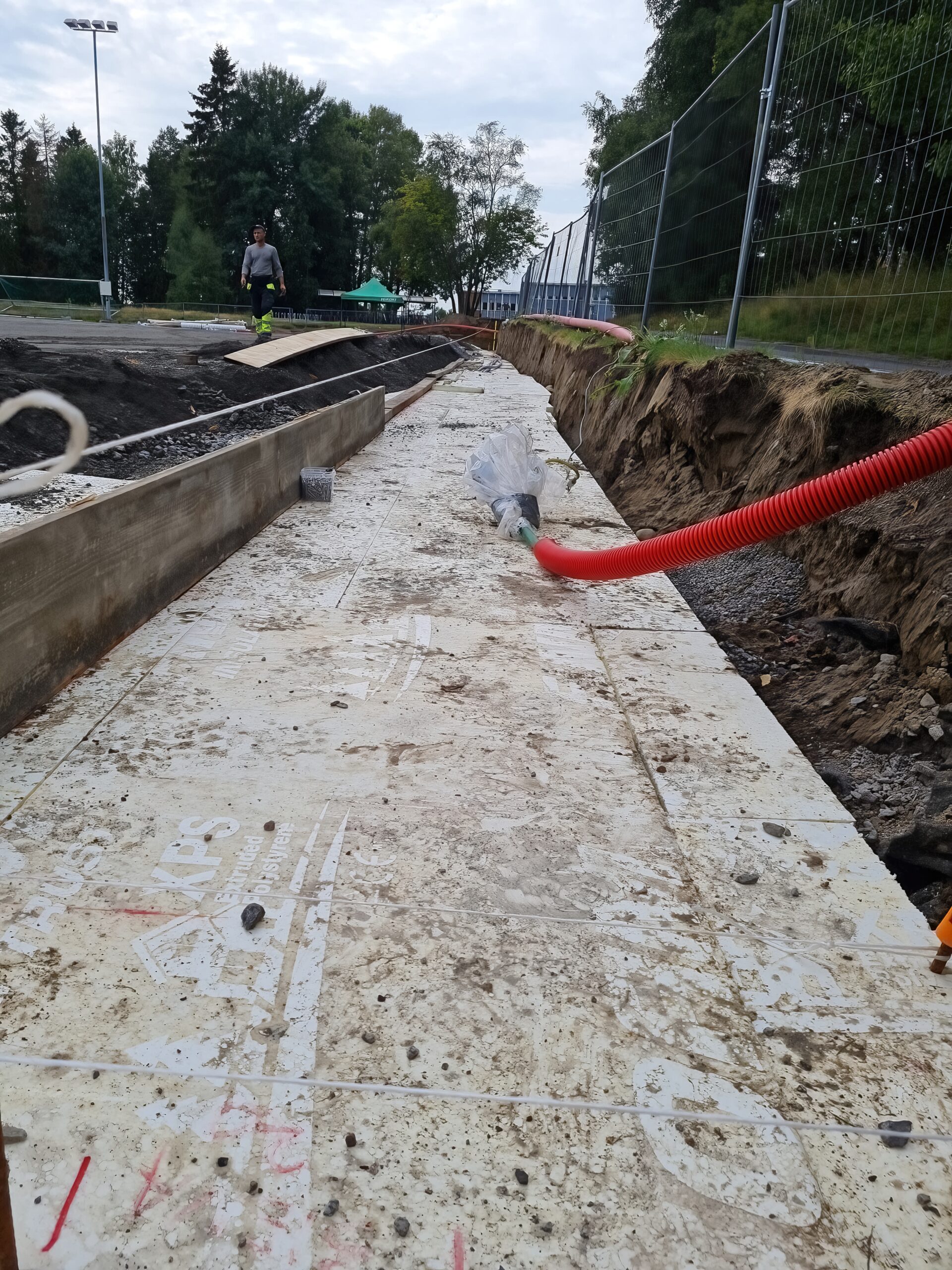 Betongmur Lillestrøm — teknisk detalj