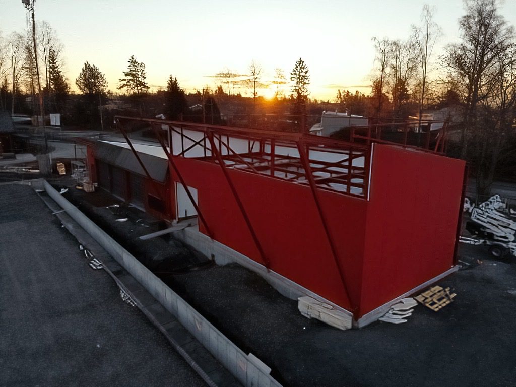 Øvrevoll Hosle — ferdig isflate