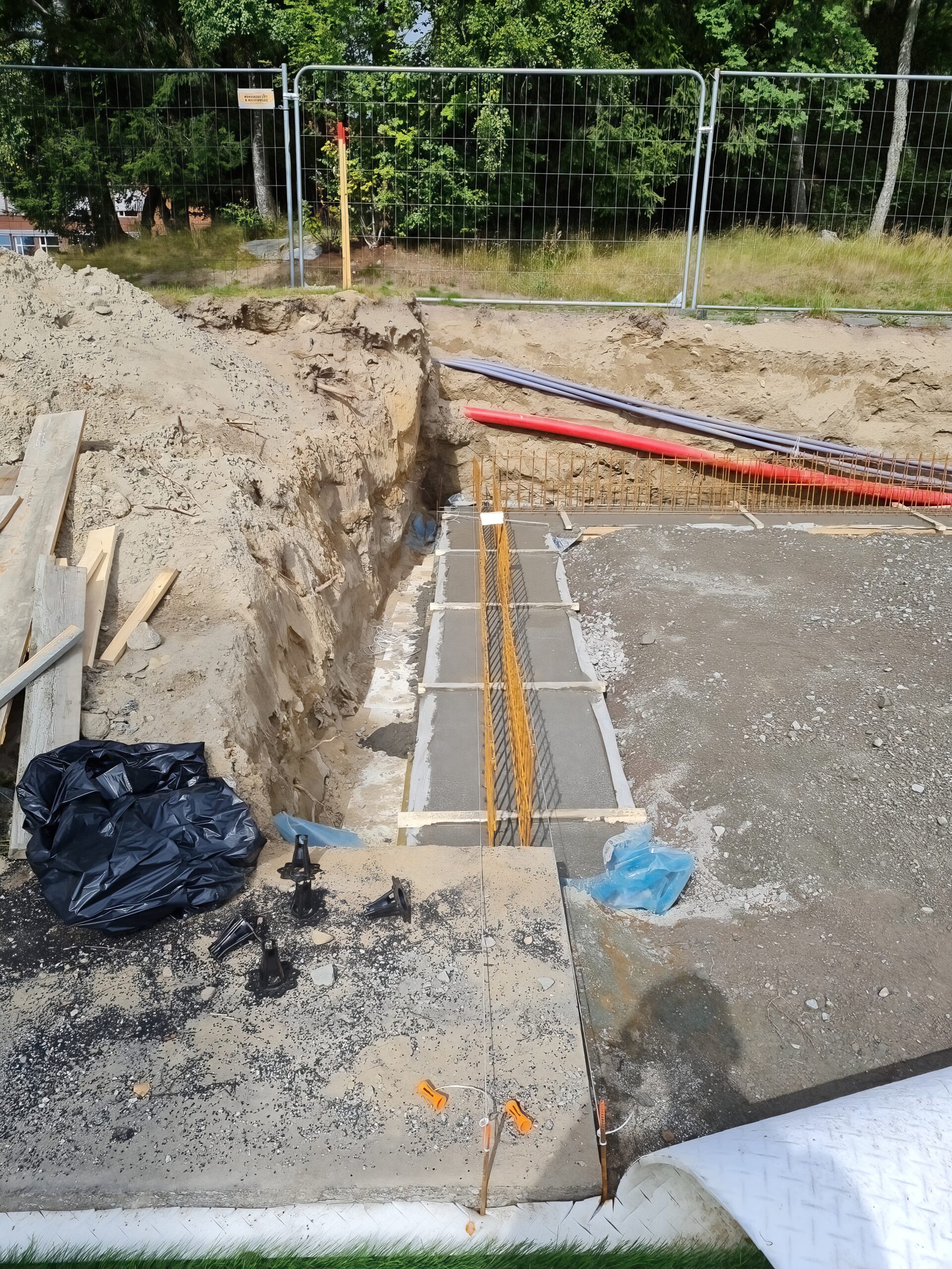 Betongmur Lillestrøm — konstruksjon