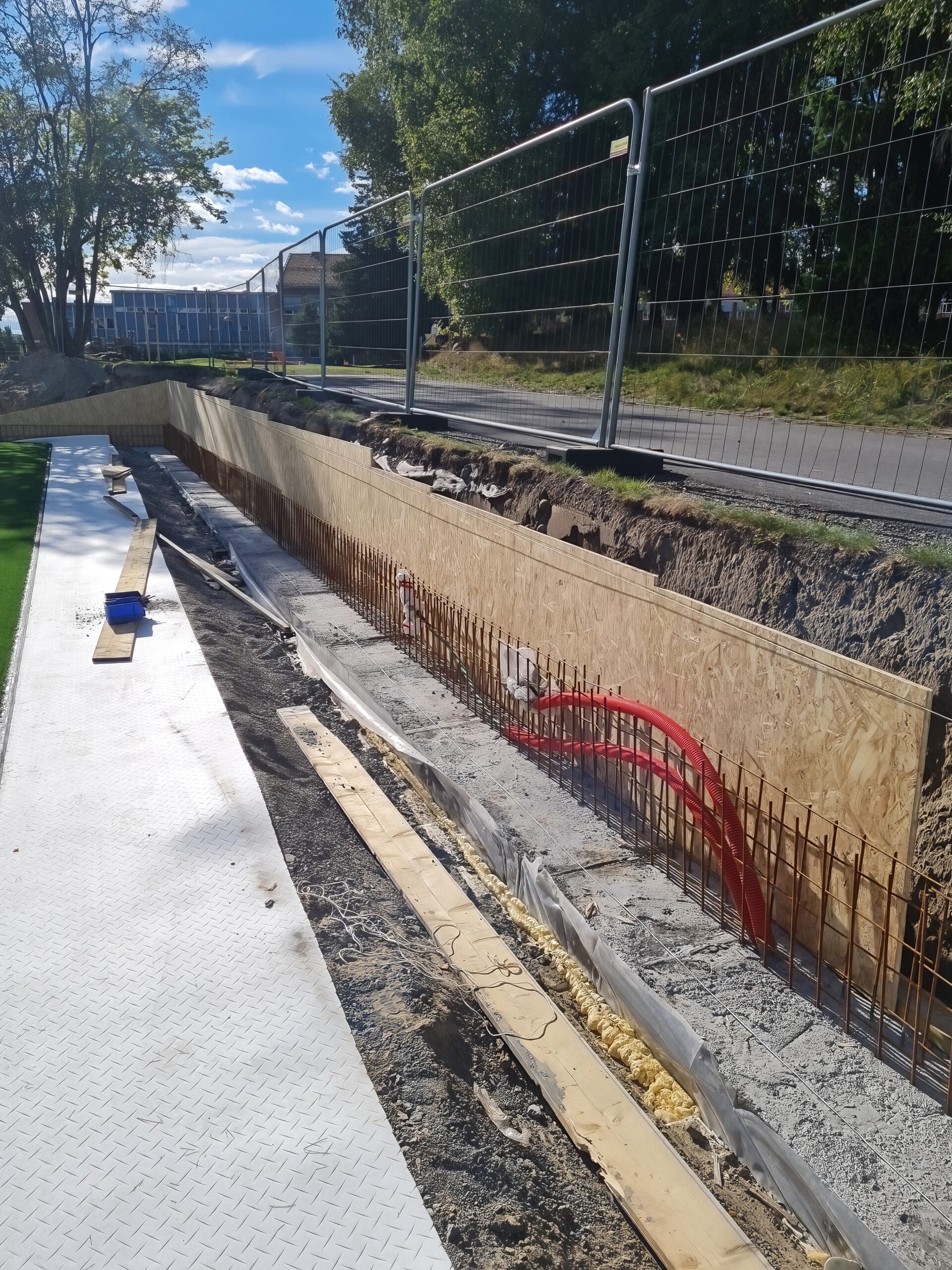 Betongmur Lillestrøm — konstruksjonsdetalj