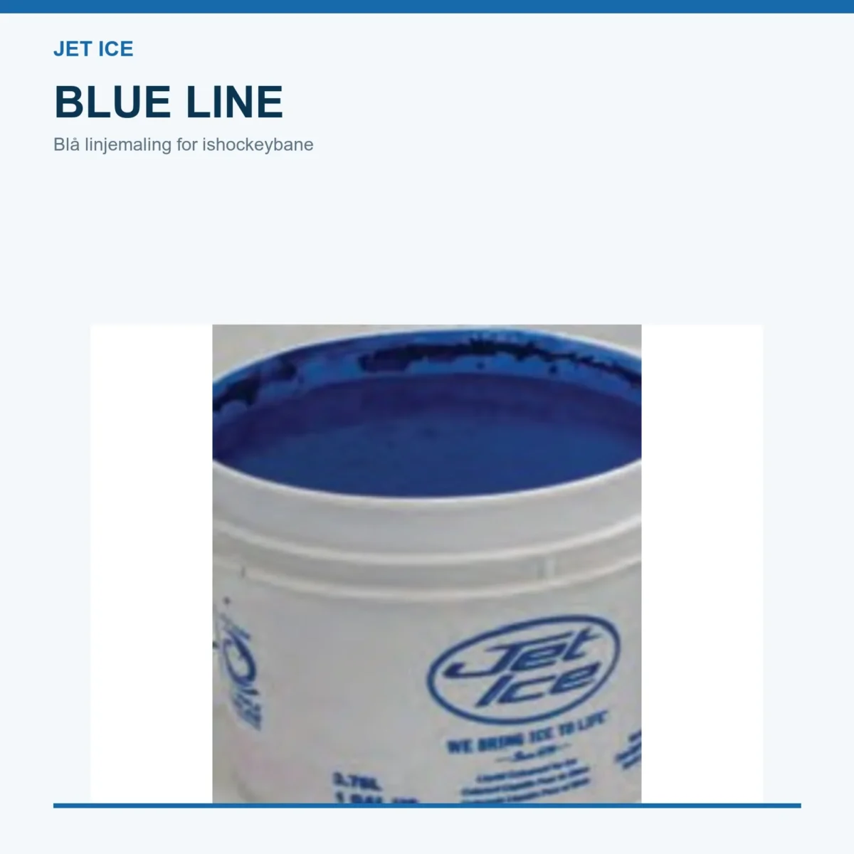 Jet Ice Blue Line blå linjemaling for ishockeybane