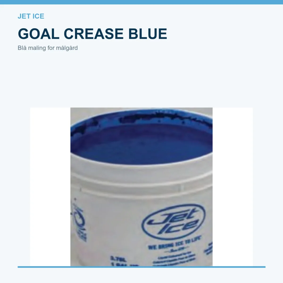 Jet Ice Goal Crease Blue maling for målgård