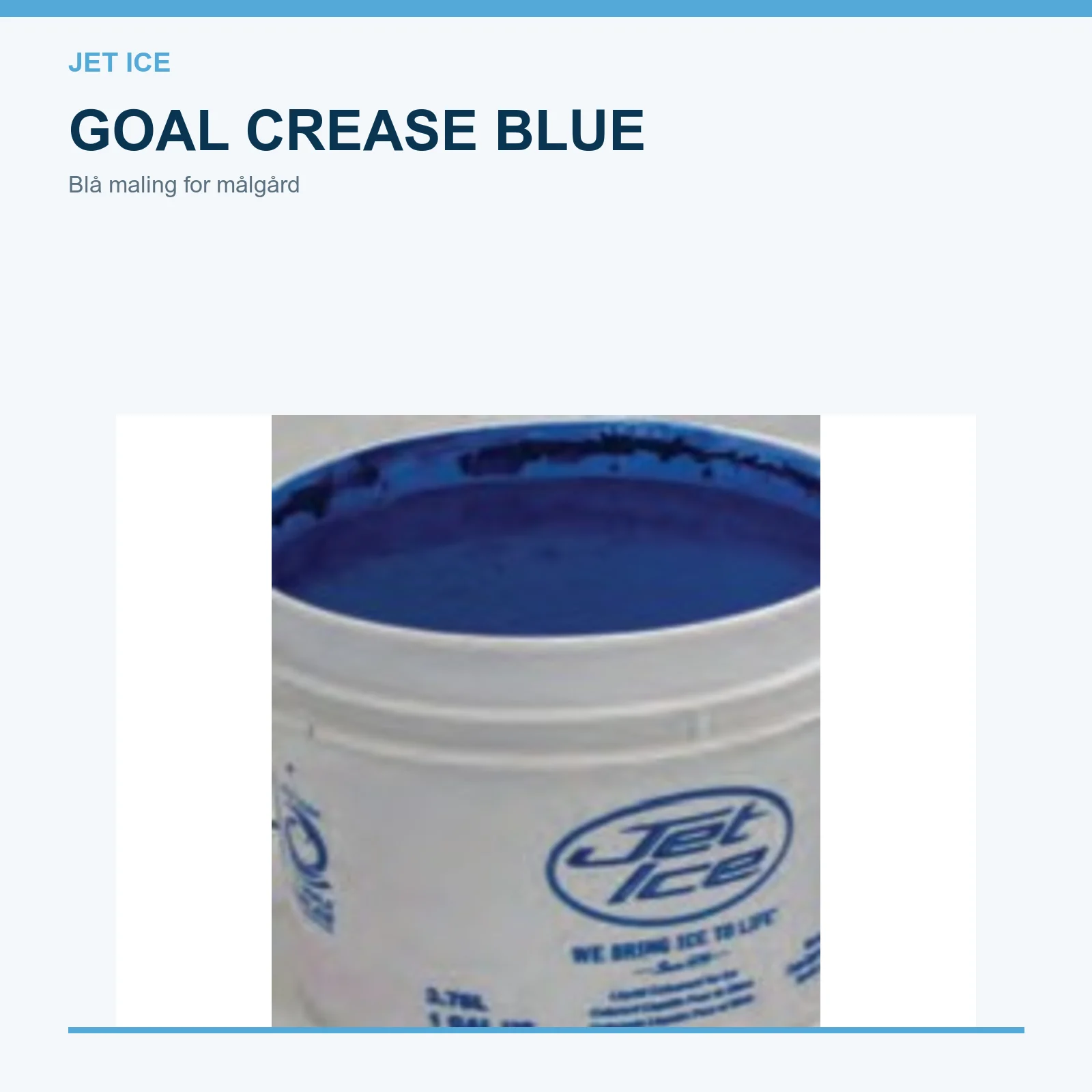 Jet Ice Goal Crease Blue maling for målgård
