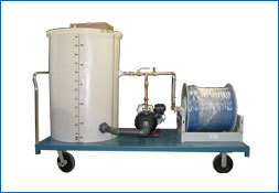 Jet Ice Cart Mount trallmontert malingpakke med blandetank og slangetrommel