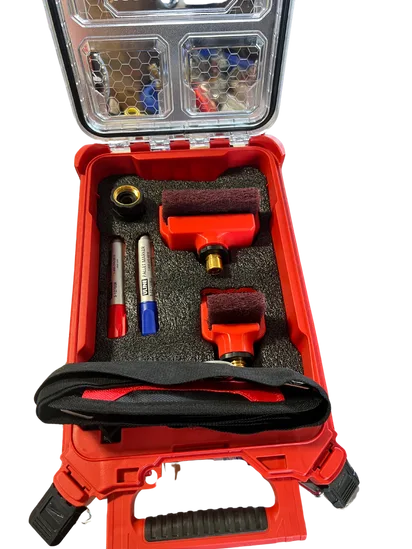 Line Pro Deluxe Packout med utstyr for islinjering i transportkoffert