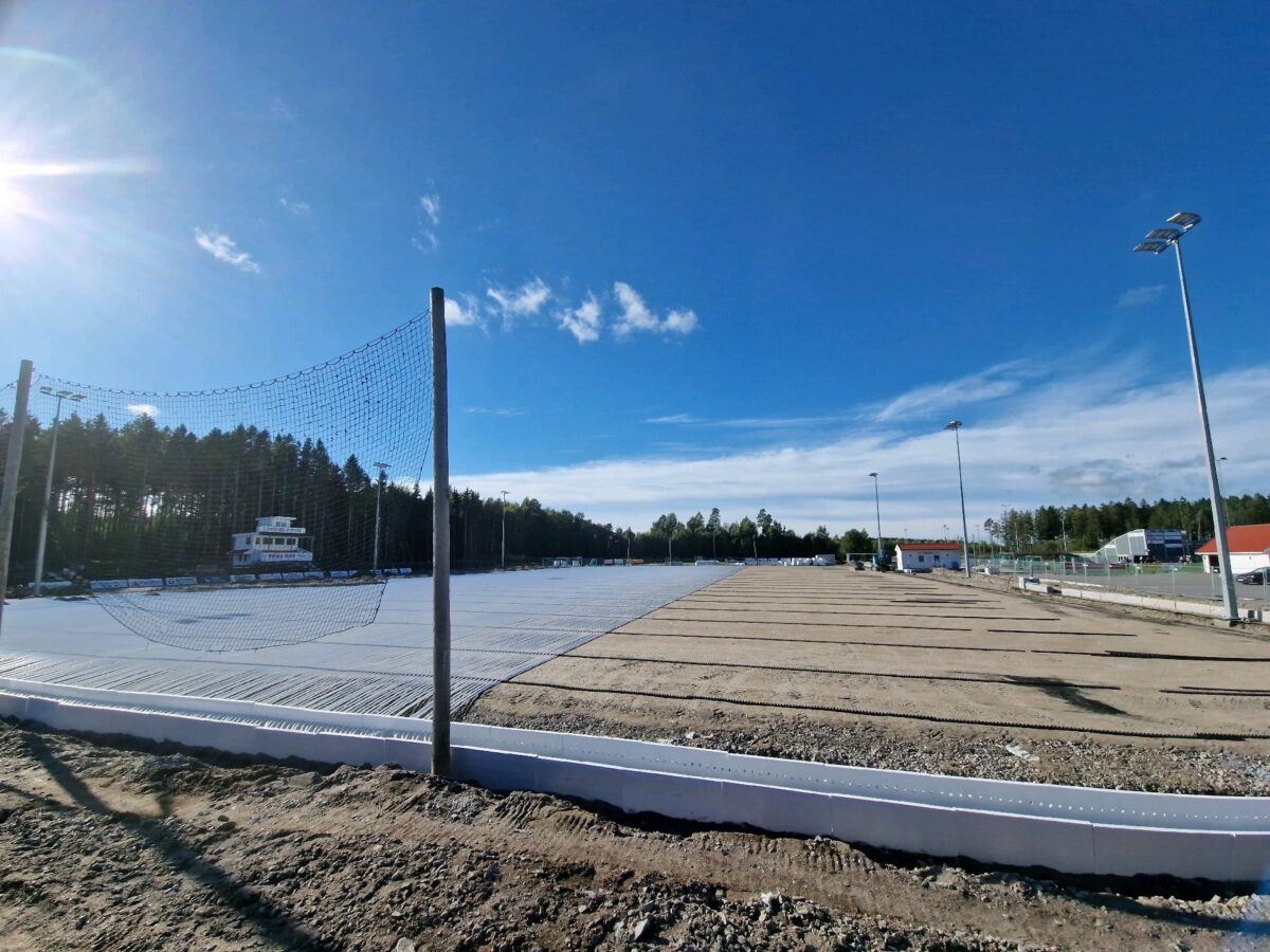 Oversikt over undervarmeanlegget ved undervarmeanlegget på Råde, 2026.