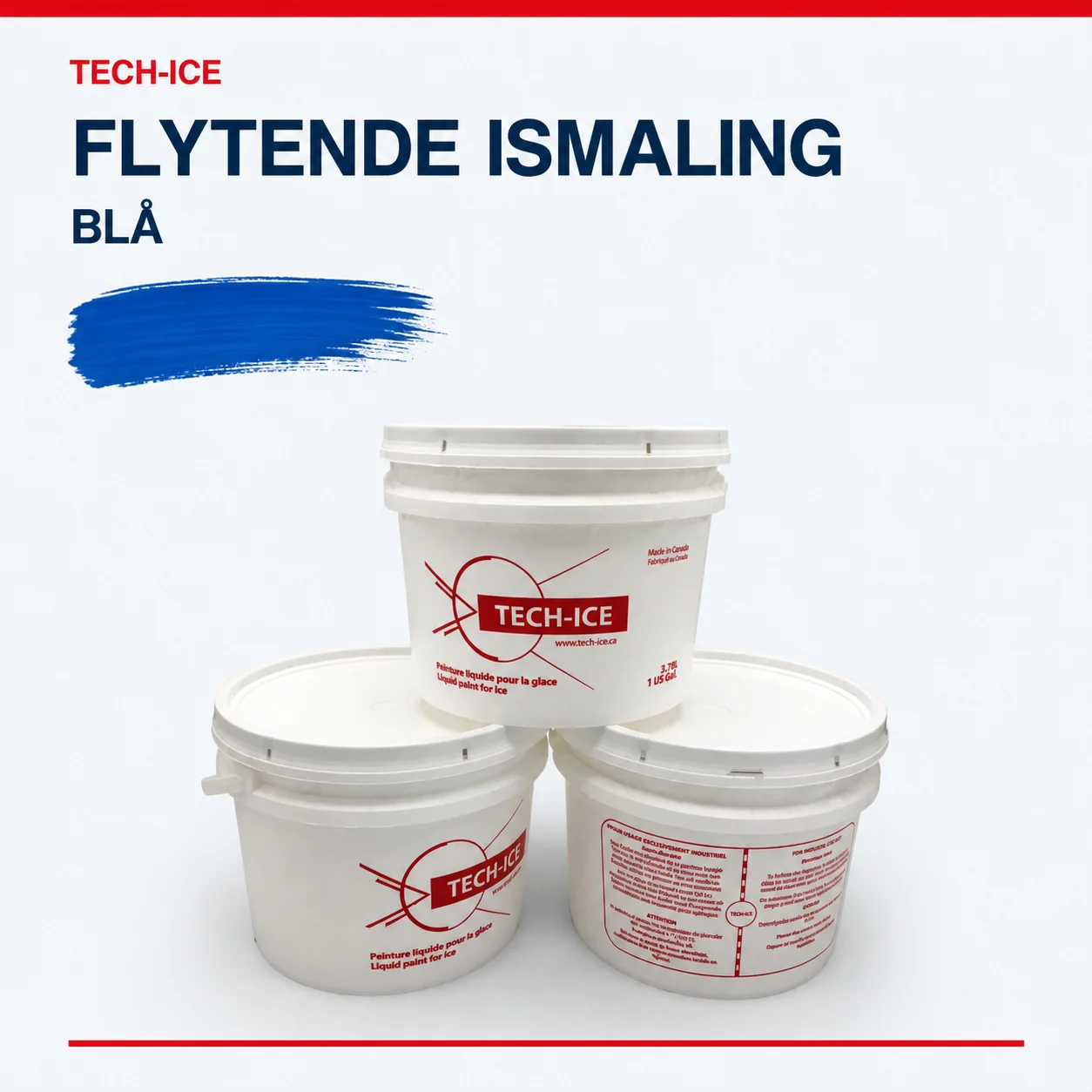 Tech-Ice flytende ismaling – blå fargevariant
